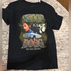 Snoop Dogg Black Graphic Tee - Short Sleeve